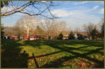 View of Cristonia Farm looking east towards Flemington